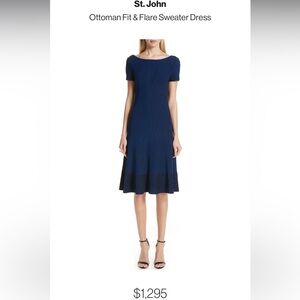 Ottoman Navy Blue Dress and Peplum Cardigan